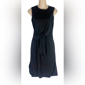 G2000 Woman - Black Sleeveless Lined Front Sash Dress 👗